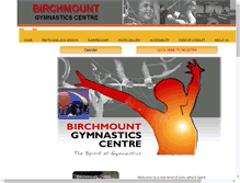 Tablet Screenshot of birchmountgymnastics.com